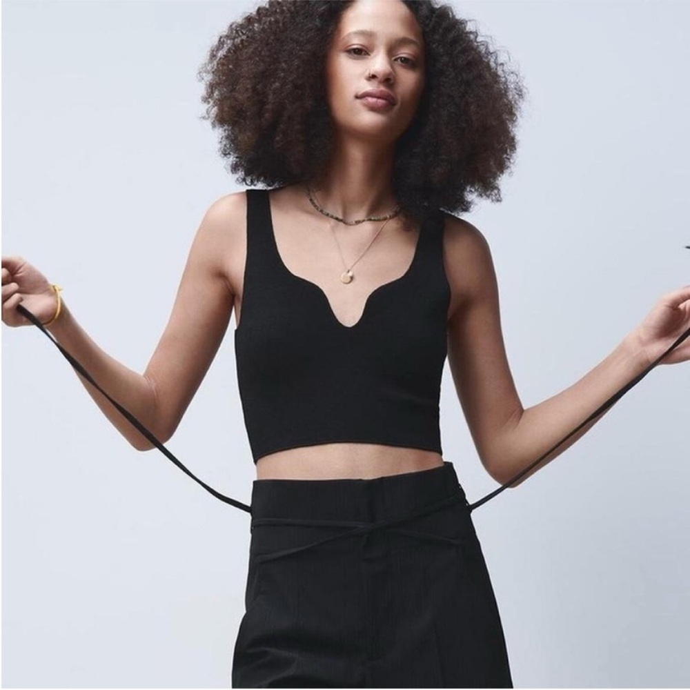 Zara Black Crop Top